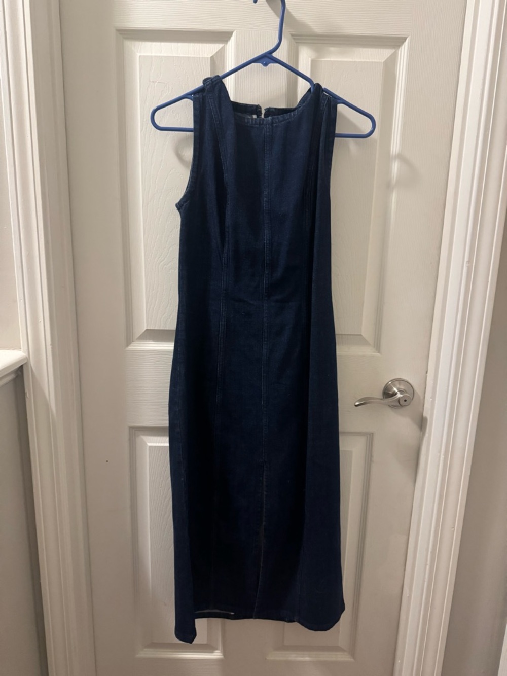 Abercrombie & Fitch dark blue denim Midi Dress
